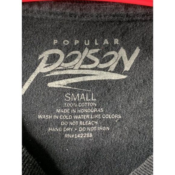 Popular Poison Culture Los Angeles Black T-shirt Long Sleeve Small Adult 5493 - Picture 6 of 6